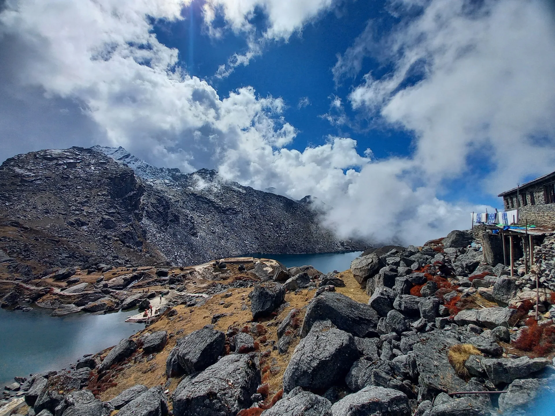 The sacred Gosaikunda Lake at 4,380 m