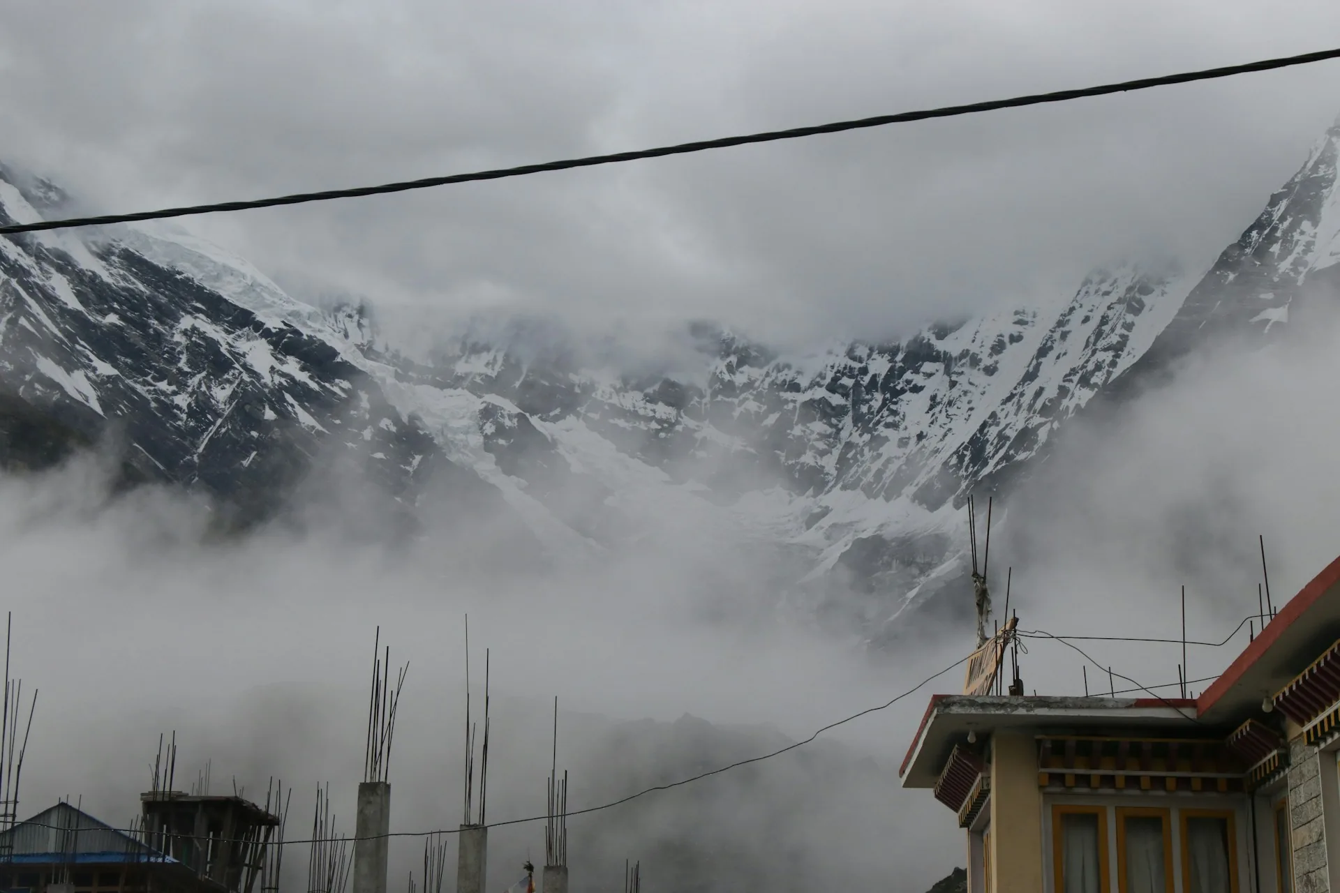 Langtang valley alpine landscape