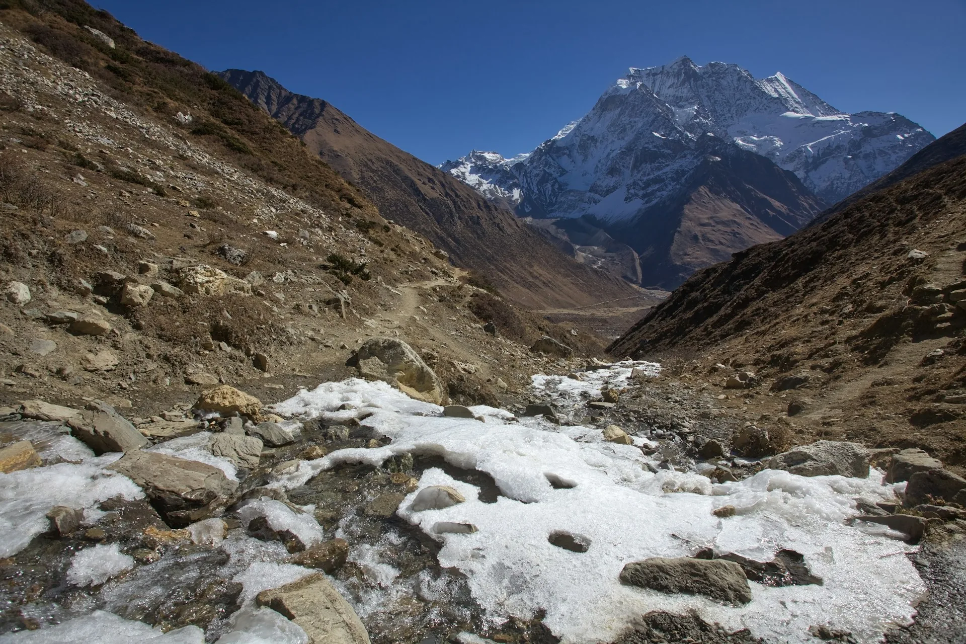 Rocky high-altitude terrain on the circuit
