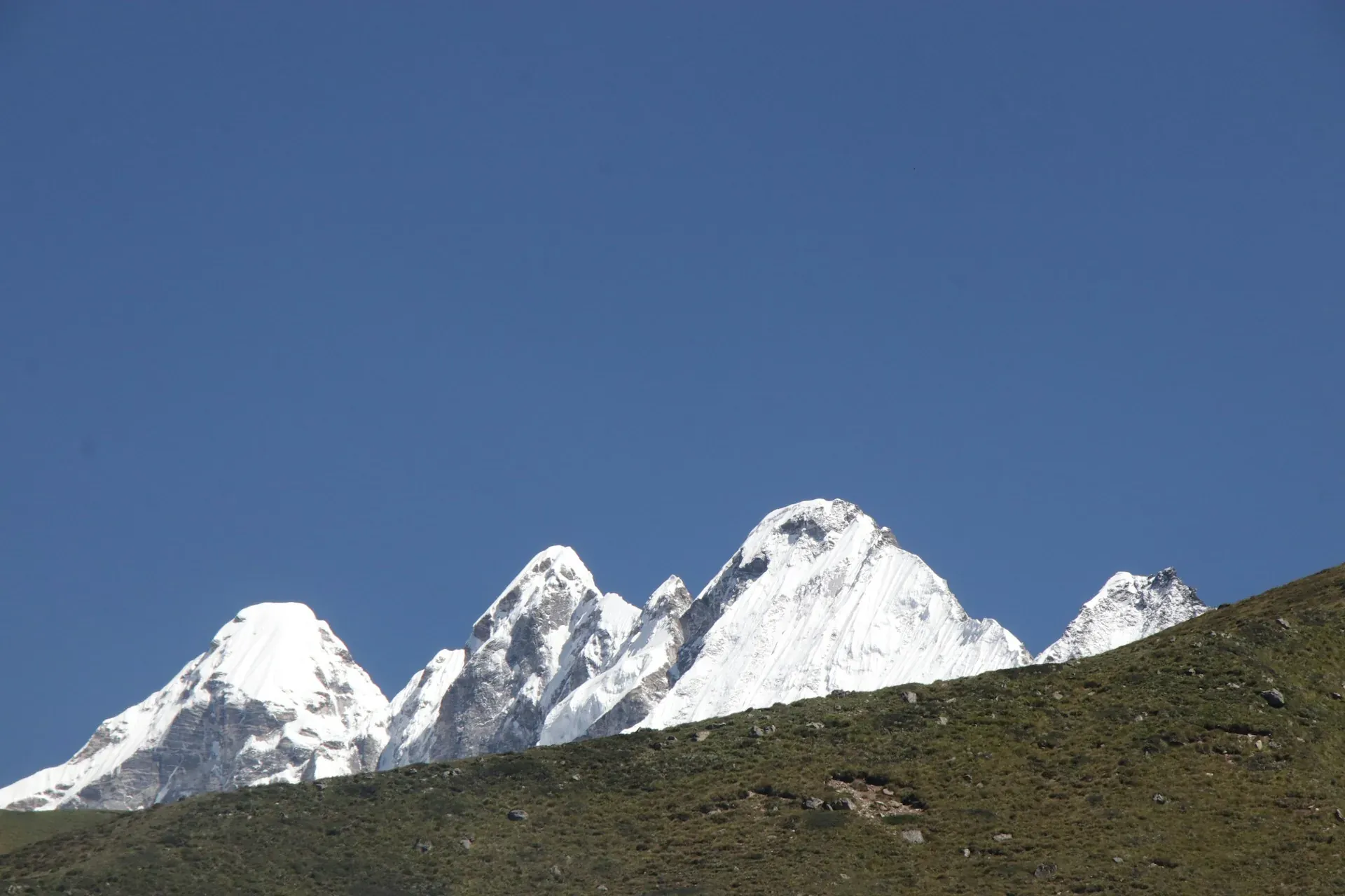 Himalayan panorama from Pikey Peak ridge